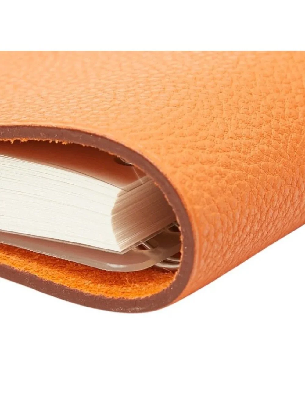Hermes Ulysse Mini Notebook Cover System with Refill Orange Togo Agenda